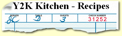 Y2K Kitchen - Recipes